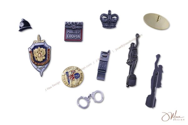 Unique tailor-made metal lapel pins