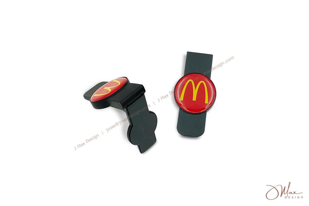 Plastic cell phone stand with big logo imprint Two Folding cell phone stands