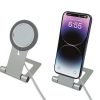iPhone is being charged using MagSafe charger with stand