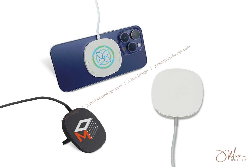 Magsafe Wireless Charger securely attach to iPhone, comes in matt black and white finish