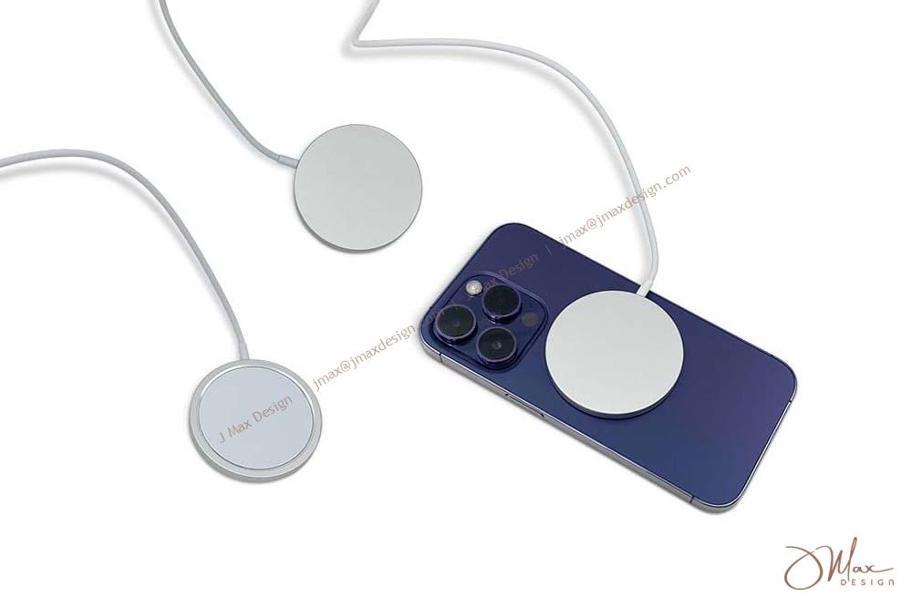 Front and back of MagSafe charger