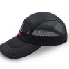 Mesh-panel cap with embroidery logo on front panel