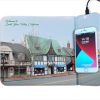 Full bleed color printed wireless charging mouse pad