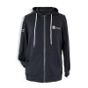 Unisex zip hoodie featuring customised logo
