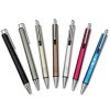 Push button aluminum pens in assorted colors