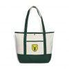 Cotton canvas tote bag with classic dual color design