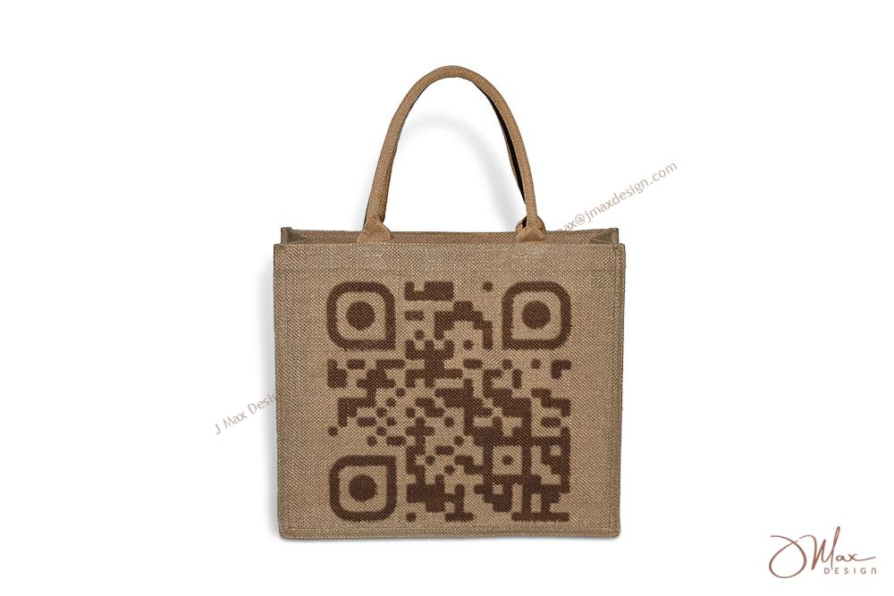 Jute Tote Bag with custom print